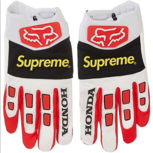 Supreme®/Honda® Fox® Racing Gloves - Picture 2 of 3